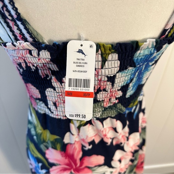 Tommy Bahama Bajos Del Flora Sundress | Ocean Deep | Women’s XS | NWT - Picture 5 of 8